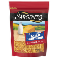 Sargento Off the Block Finely Shredded Mild Cheddar Cheese, 8 Ounce