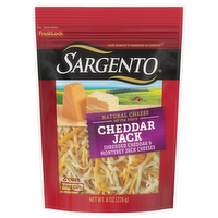 Sargento Off the Block Shredded Cheddar Jack Cheese, 8 Ounce