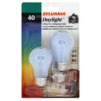 Sylvania 40 Watt Daylight Bulb, 2 Each