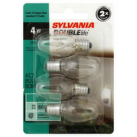 Sylvania 4 Watt Clear Night Light Bulb, 4 Each