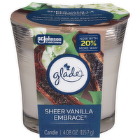 Glade Sheer Vanilla Embrace Candle, 4.08 Ounce