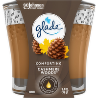 Glade Cashmere Woods Jar Candle, 3.4 Ounce