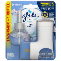 Glade PlugIns Scented Oil Clean Linen Starter Kit, 0.67 Ounce