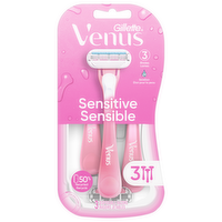 Gillette Venus Sens Razor Pink, 3 Each