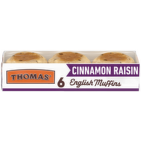 Thomas' Cinnamon Raisin English Muffins, 6 Each