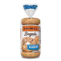 Thomas' Blueberry Bagels, 6 Each