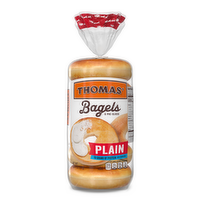 Thomas' Plain Bagels, 6 Each