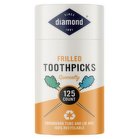 Diamond Brands Frilled Toothpicks, 125 Each
