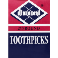 Diamond Brands Round Toothpicks, 250 Each