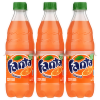 Fanta Orange Soda, 6 Each