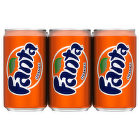 Fanta Orange Soda, 6 Each