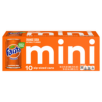 Fanta Orange Soda Mini Cans, 10 Each