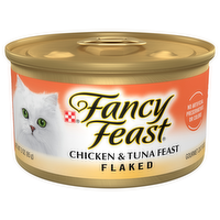 Fancy Feast Flaked Chicken & Tuna Cat Food, 3 Ounce