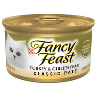 Fancy Feast Classic Pate Turkey & Giblets Feast Wet Cat Food, 3 Ounce