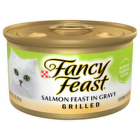 Fancy Feast Grilled Salmon Feast in Gravy Cat Food, 3 Ounce