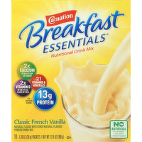 Carnation Breakfast Essentials Complete NutritionalClassic French Vanilla  Powdered Drink, 10 Each