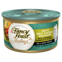 Fancy Feast Elegant Medleys White Meat Chicken Primavera Canned Cat Food, 3 Ounce