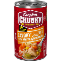 Campbell's Chunky Savory Chicken with White & Wild Rice Soup, 19 Ounce