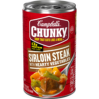 Campbell's Chunky Sirloin Steak with Hearty Vegetables Soup, 18.8 Ounce