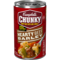 Campbell's Chunky Hearty Beef Barley Soup, 18.8 Ounce