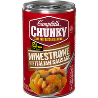 Campbell's Chunky Minestrone Soup with Italian Sausage, 18.8 Ounce