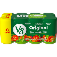 V8 Original 100% Vegetable Juice, 8 Each