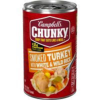 Campbell's Chunky Smoked Turkey with White & Wild Rice Soup, 18.6 Ounce