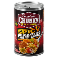 Campbell's Chunky Spicy Chicken & Sausage Gumbo Soup, 18.8 Ounce