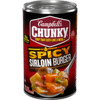 Campbell's Chunky Spicy Sirloin Burger Soup, 18.8 Ounce