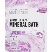 Aura Cacia Relaxing Lavender Aromatherapy Mineral Bath, 2.5 Ounce