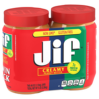 Jif Creamy Peanut Butter Twin Pack, 80 Ounce