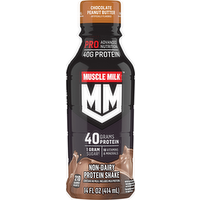 Muscle Milk Pro Advanced Nutrition Chocolate Peanut Butter Non-Dairy Protein Shake, 14 Ounce