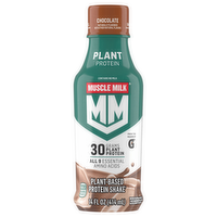 Muscle Milk Plant Protein Chocolate Plant-Based Protein Shake, 14 Ounce