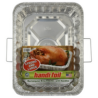 Handi-Foil Rectanglular King Roaster Pan with Handles, 1 Each