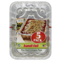 Handi-Foil Five Giant Lasagna Pans, 5 Each