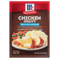 McCormick 30% Less Sodium Chicken Gravy Mix, 0.87 Ounce