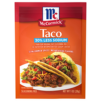 McCormick 30% Less Sodium Taco Seasoning Mix, 1 Ounce