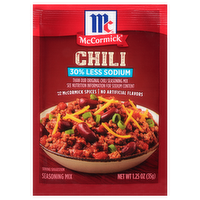 McCormick 30% Less Sodium Chili Seasoning Mix, 1.25 Ounce