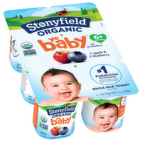 Stonyfield YoBaby Organic Apple & Blueberry Yogurt Variety Pack, 6 Each