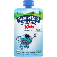 Stonyfield Organic Kids Blueberry Lowfat Yogurt Pouch, 3.5 Ounce