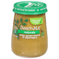 Beech-Nut Naturals Peas, Green Beans & Asparagus Stage 2 Baby Food, 4 Ounce