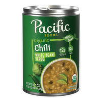 Pacific Organic Plant-Based White Bean Verde Chili, 16.5 Ounce