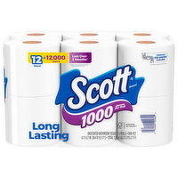 Scott 1000 Bath Tissue, 12 Each