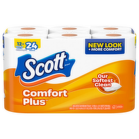 Scott ComfortPlus Bathroom Tissue Double Rolls, 12 Each