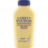 Grey Poupon Dijon Mustard Squeeze Bottle, 10 Ounce