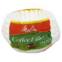 Melitta 4 Cup Coffee Filter, 200 Each