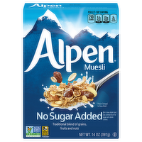 Alpen No Sugar Added Muesli Cereal, 14 Ounce