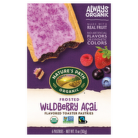 Nature's Path Organic Frosted Wildberry Acai Toaster Pastries, 11 Ounce