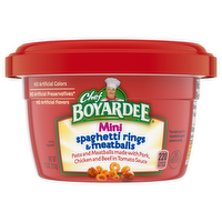 Chef Boyardee Mini Spaghetti Rings & Meatballs Bowl, 7.5 Ounce