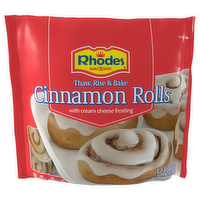 Rhodes Cinnamon Rolls with Cream Cheese Frosting, 12 Each